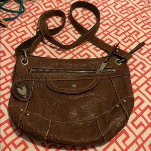 Brown fossil crossbody bag